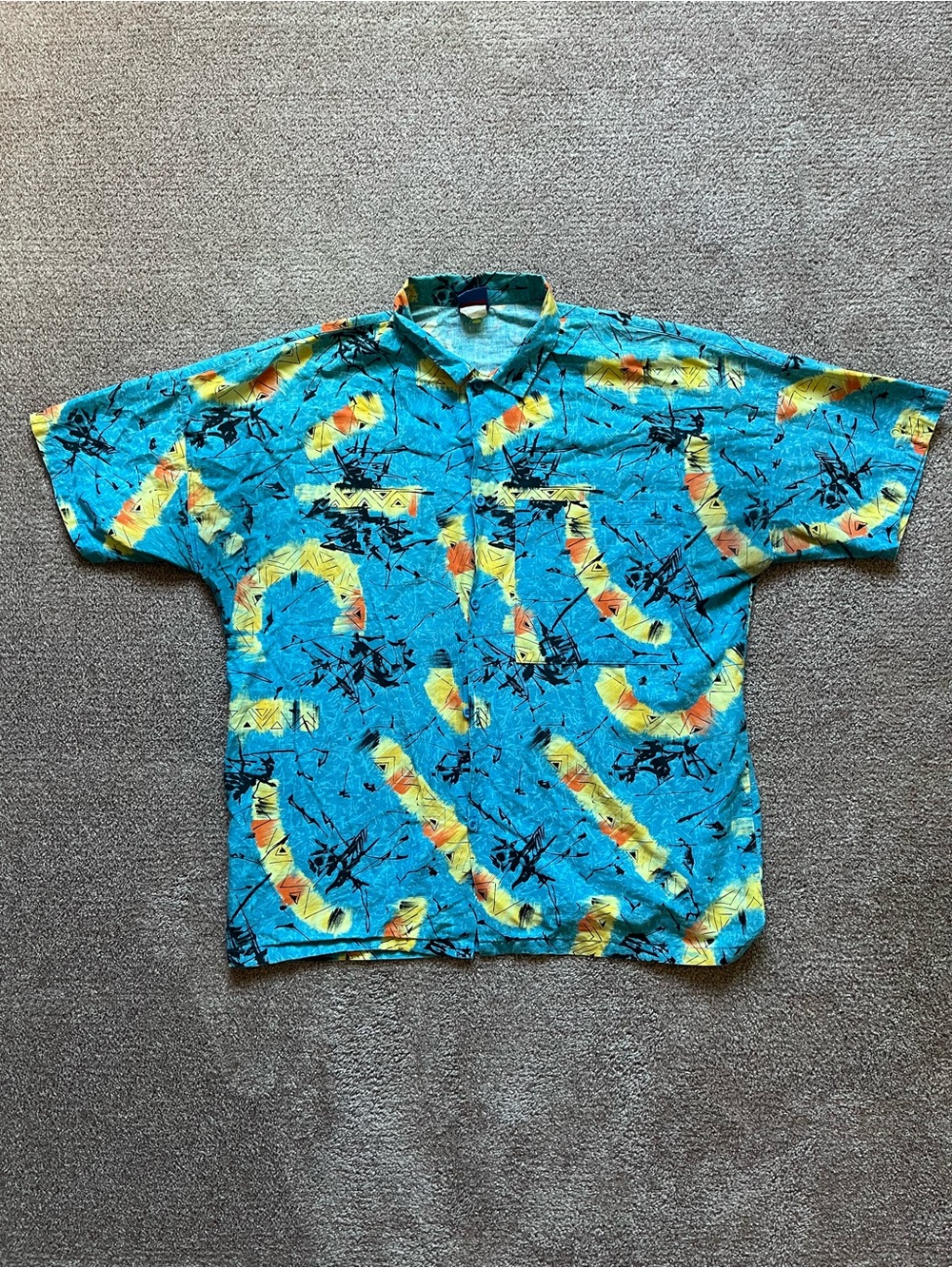 VTG 90’s Ocean Pacific Blue Hawaiian Shirt